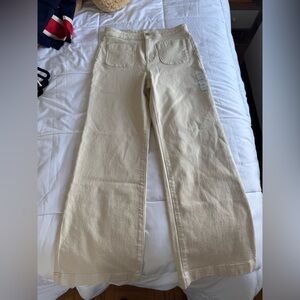 LC Lauren Conrad Beige Textured Pants